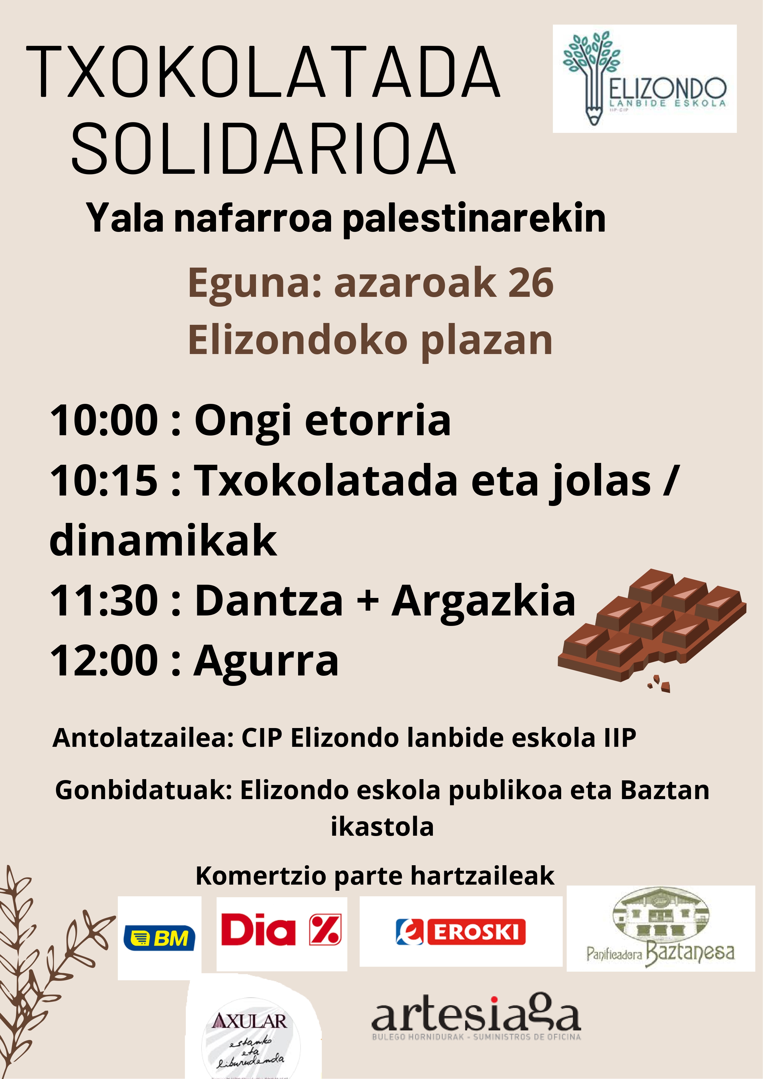 Txokolatada solidarioaren ekimena